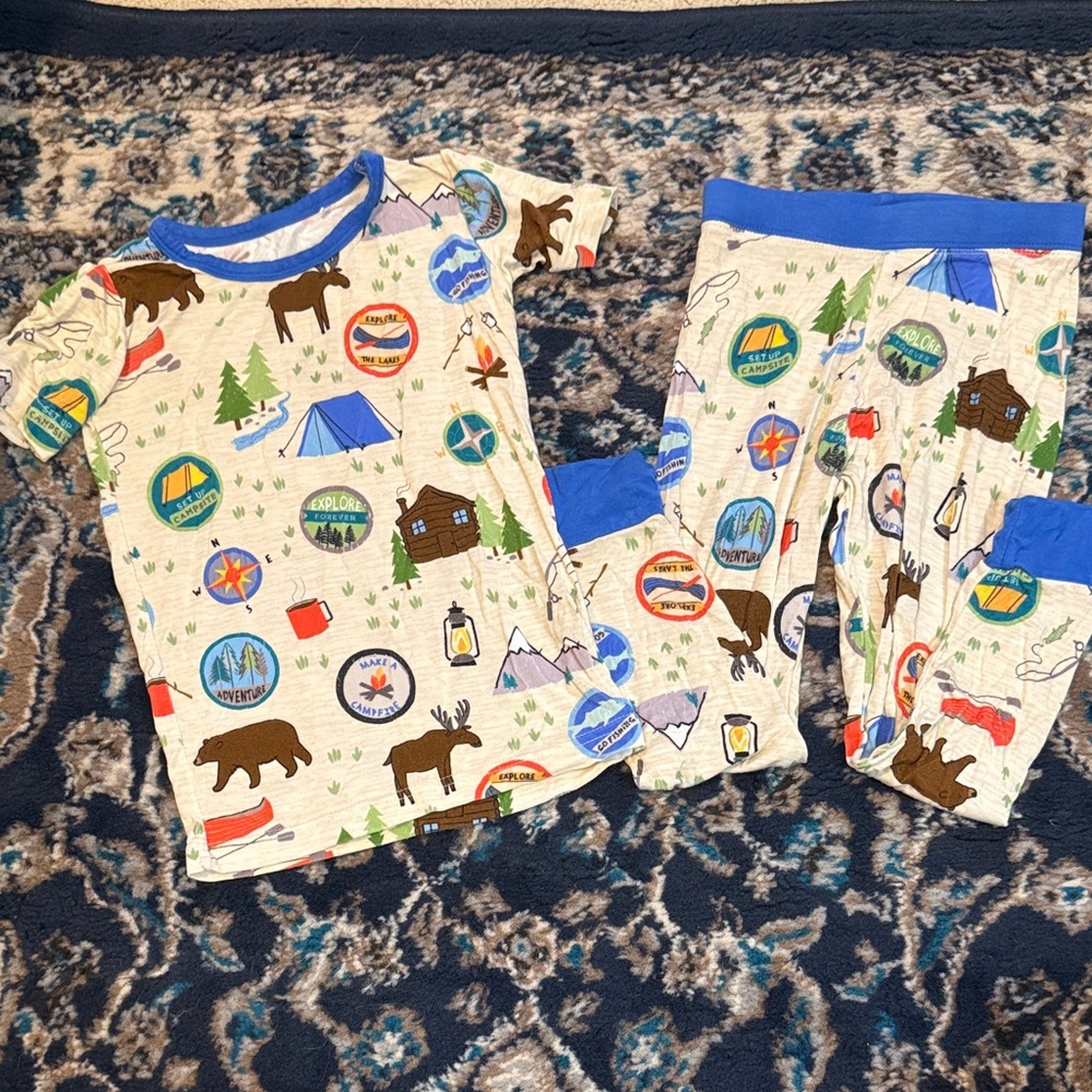 Little Sleepies Great Outdoors Short Sleeve Long Pant Pajama Set
